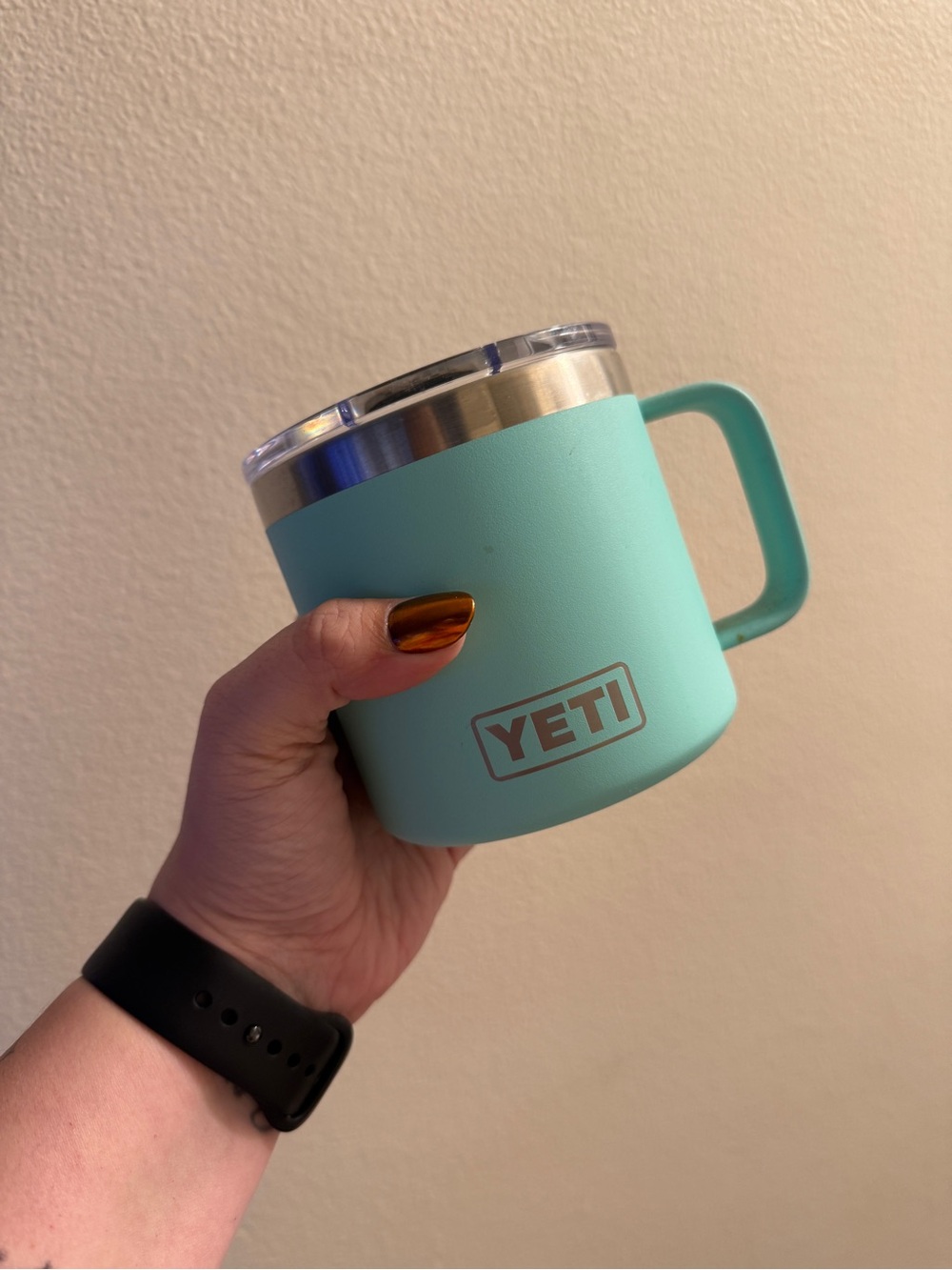 Yeti Seafoam Travel Mug - Aqua Green Insulated Cup